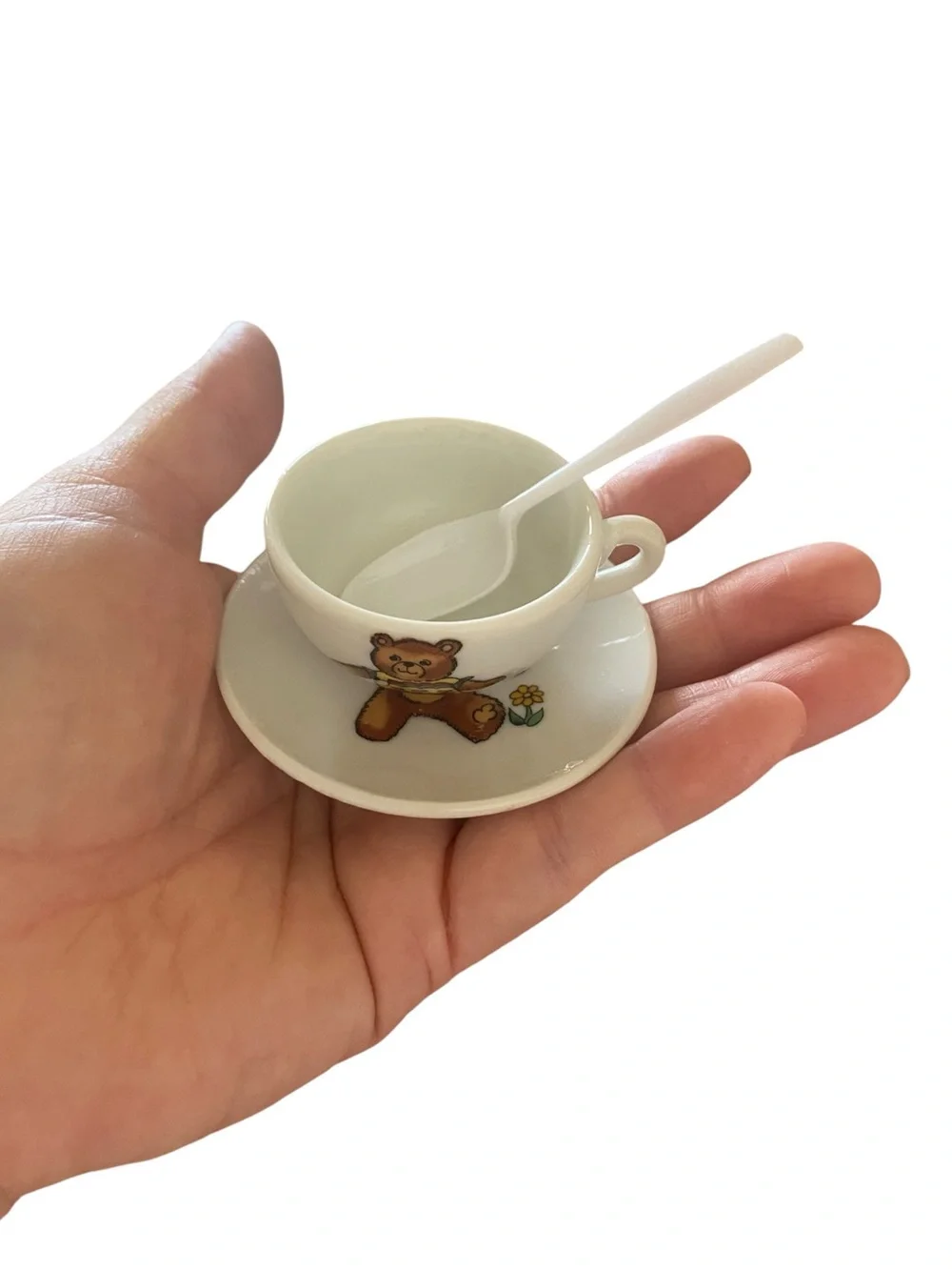 Vintage 70s Teddy Bear Mini Tea Set 16pc Boxed Cottagecore Kidcore country Gifts